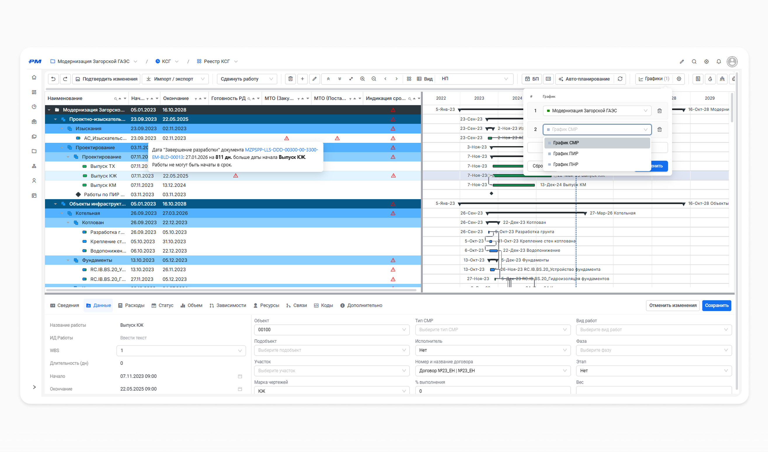 Управление сроками проекта (КСП)